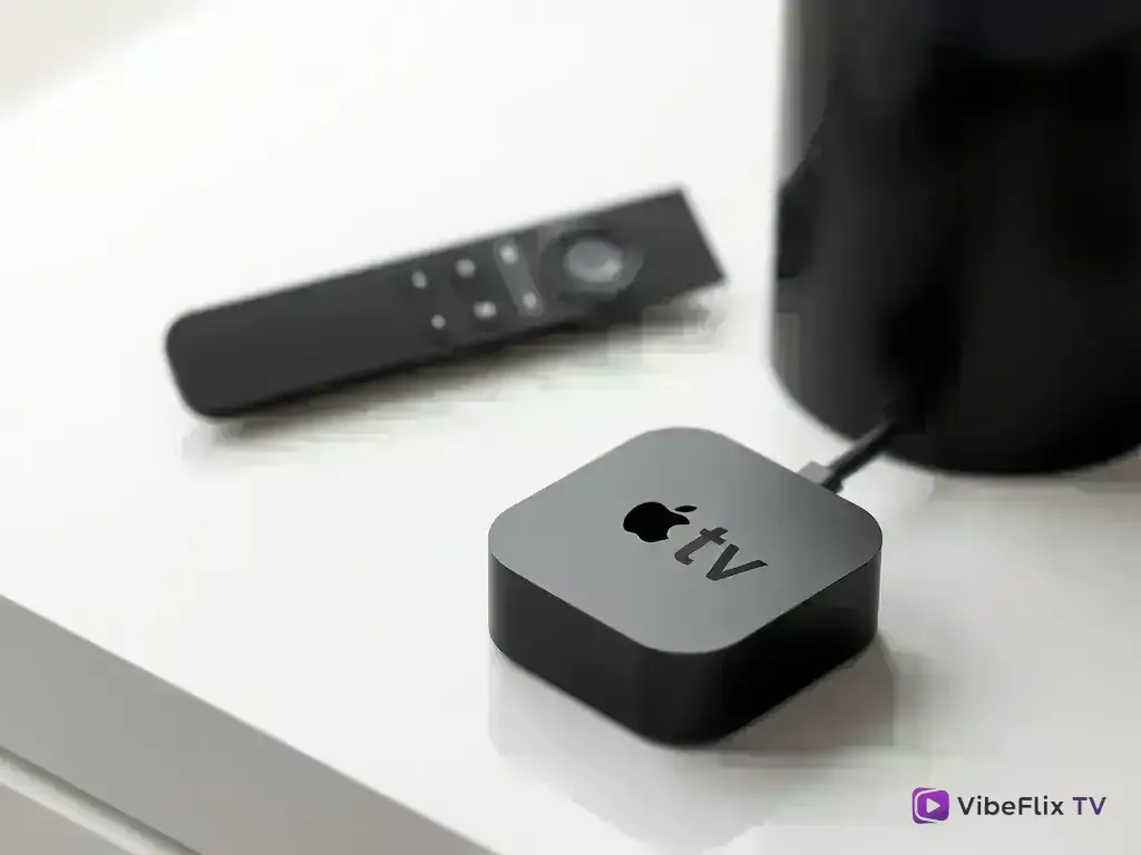 Apple TV 4K device with Siri remote